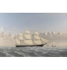 William Bradford's portrait of the clipper ship Golden West, part of Eldred's annual Marine Sale