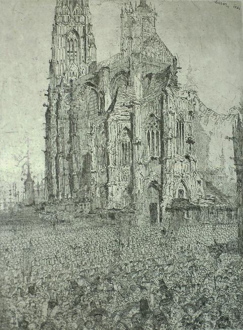 Jame's Ensor's "The Cathedral," dated 1886, was acquired by the Portland Art Museum, which won The Richard Hamilton Acquisition Prize of $10,000, sponsored by Champion & Partners