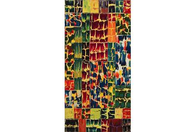 William T.  Williams (b.1942), "Harlem Nights," 1999, acrylic on canvas, 60" x 30 1/2" / 152.4 x 77.5 cm, signed and dated