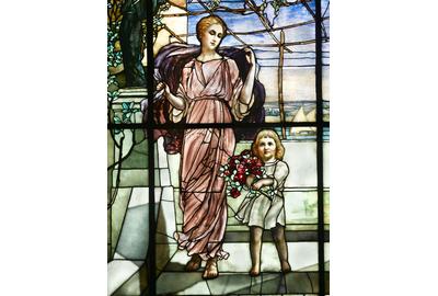 Louis Comfort Tiffany's iconic windows were so detailed they were often referred to as "paintings in glass"