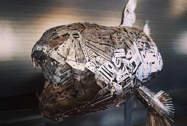 Yoshiki Uchida, Coelacanth, Metal, 59'' x 80'' x 33.5''