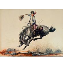 Will James, Young Cowboy, 1935, pen, ink, and watercolor; The Abe Hays Family Will James Collection.