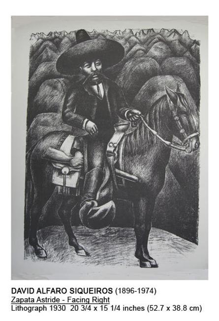 Zapata Astride by David Alfro Siqueiros (1896-1974)