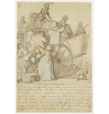 Thomas Rowlandson, Miseries of Travelling, Watercolor and Ink on Paper (Estimate: $10,000/15,000)