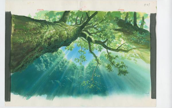 Background, Princess Mononoke (1997), © 1997 Studio Ghibli - ND