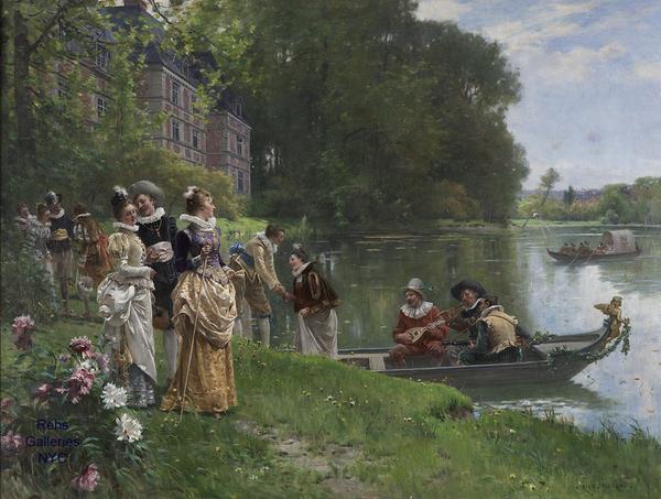 La Réception au Château by Adrien Moreau