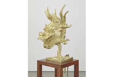 Ai Weiwei, Circle of Animals/Zodiac Heads: Gold (detail: Dragon), 2010, Bronze with gold patina, Dimensions variable.  Private Collection.  Images courtesy of Ai Weiwei.