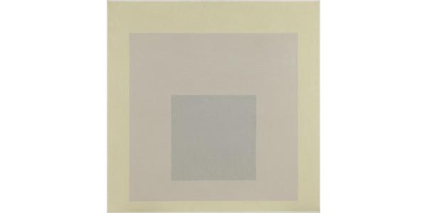 Josef Albers, Homage to the Square (It Seems), 1963, oil on panel, 39 7/8 x 40 inches.  Philadelphia Museum of Art: Gift of the Friends of the Philadelphia Museum of Art, 1968.  © 2019 The Josef and Anni Albers Foundation / Artists Rights Society (ARS), New York 