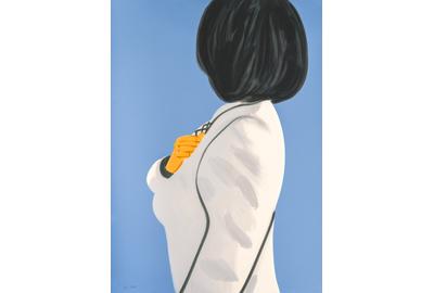 Alex Katz Vivien in White Coat