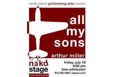 All My Sons at the White Plains Performing Arts Center, July 18 at 8:00PM