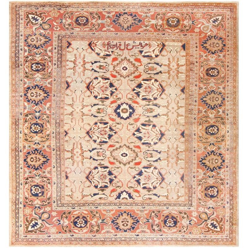 Antique Persian Sultanabad Carpet by Ziegler 48150 by Nazmiyal