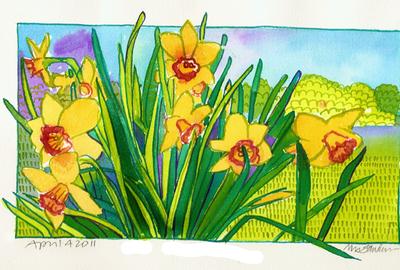 Fine Art Daily, daffodils