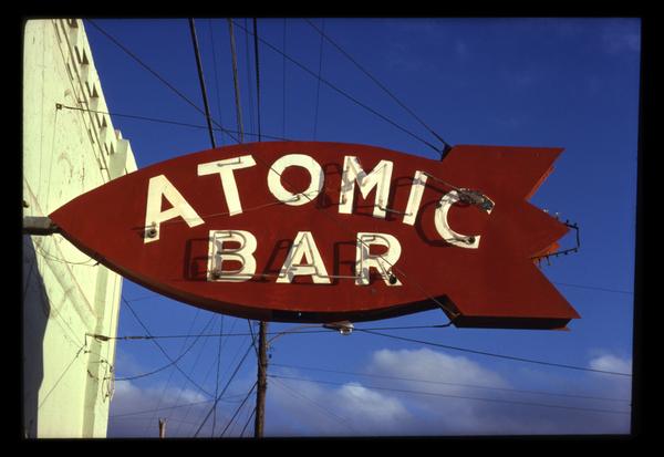 Atomic Bar sign part of Roadside America: Through the Lens of John Margolies