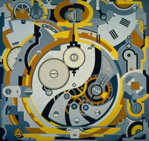 Gerald Murphy, Watch, 1925, oil on canvas, Dallas Museum of Art, Foundation for the Arts Collection, gift of the artists, 1963.75.FA, © Estate of Honoria Murphy Donnelly, Licensed by VAGA, New York, NY