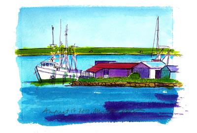 Fine Art Daily, Fishing Fleet in Fernandina Beach