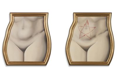 BRUCE RICHARDS BEFORE & AFTER, 2013-14 Oil on Canvas (diptych) Artist’s Frames 19 x 17 ½ inches each