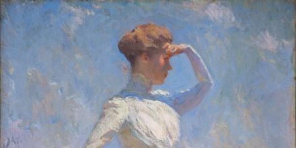 Sunlight, 1909, Frank Weston Benson (American, 1862–1951), oil on canvas.  Indianapolis Museum of Art at Newfields, John Herron Fund, 11.1.  © The Frank W.  Benson Trust 