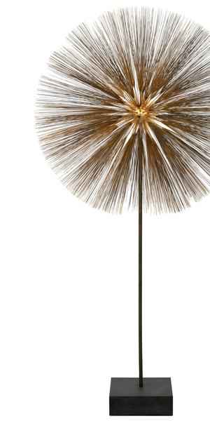 Harry Bertoia, Gilt Bronze, Brass and Steel, Dandelion Sculpture, United States, 1960s.  H 82 in.  x Dm 42 in.  Exhibitor: Lost City Arts