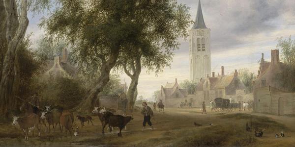 View of Beverwijk, 1646, Salomon van Ruysdael.  ©Museum of Fine Arts, Boston.