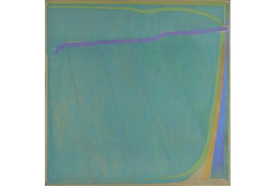 Stanley Boxer, Warmfield, 1971, oil on linen, 72 x 72 inches.