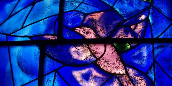 Detail: Marc Chagall, America Windows, 1977.  Art Institute of Chicago