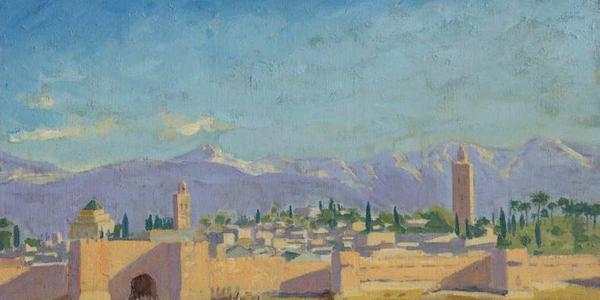 Sir Winston Churchill, ‘Tower of the Koutoubia Mosque,’ 1943.  Sold for $11.5 million at Christie's, London.