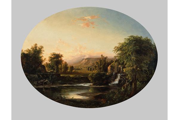 Robert S.  Duncanson (American, 1821–1872), Landscape with Waterfall, 1853, oil on canvas, Cincinnati Art Museum; Gift of The Procter & Gamble Company, 2003.58.