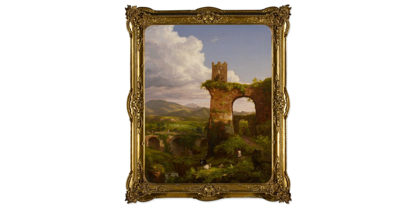 The Newark Museum of Art is sending Thomas Cole's The Arch of Nero (1846) to auction at Sotheby's, estimated at $500,000-$700,000.