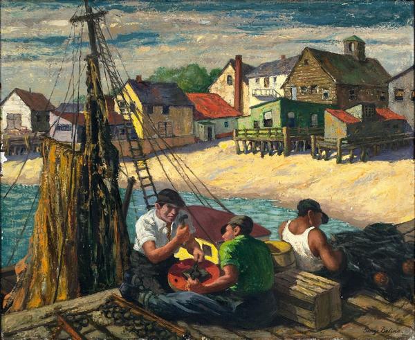 George Beline's Provincetown net-mending scene.  