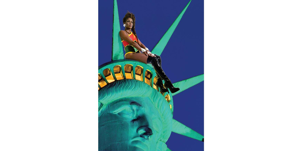 Renee Cox, Chillin; with Liberty, 1998.  Courtesy Renee Cox.  