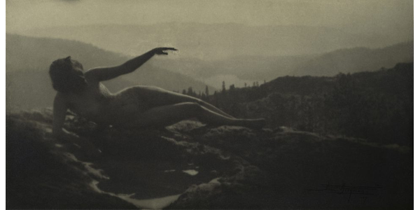 Photographed at Donner Pass in the Sierras, Anne Brigman, "Dawn," 1909.  Gelatin silver print, 5 1/4 x 10 1/4 in.  The Metropolitan Museum of Art, Alfred Stieglitz Collection, 1933.  (33.43.100).  Copy photograph © The Metropolitan Museum of Art.  Image © The Metropolitan Museum of Art.  Image source: Art Resource, NY