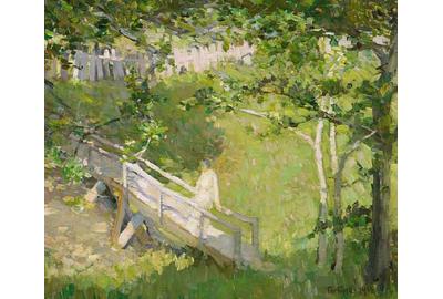 E.  Charlton Fortune (1885-1969) Summer Landscape, 1914, 22 1/4 x 26in, sold for $278,000 inclusive of Buyer's Premium