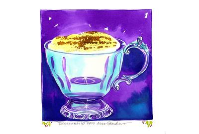 Fine Art Daily, Cup of 'Tis the Season Eggnog