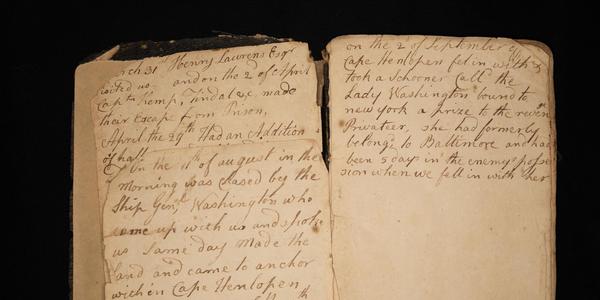 John Claypoole's Revolutionary War-era diary was found in a shoebox in a California garage and then donated to the Museum of the American Revolution.  Credit: David Edge