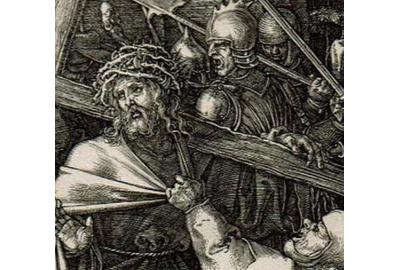 Albrecht Dürer, Christ Carrying the Cross (detail), 1512.  Engraving on paper.  Museum Purchase through The Champion & Partners Acquisition Prize in Honour of Richard Hamilton 2017-28-1