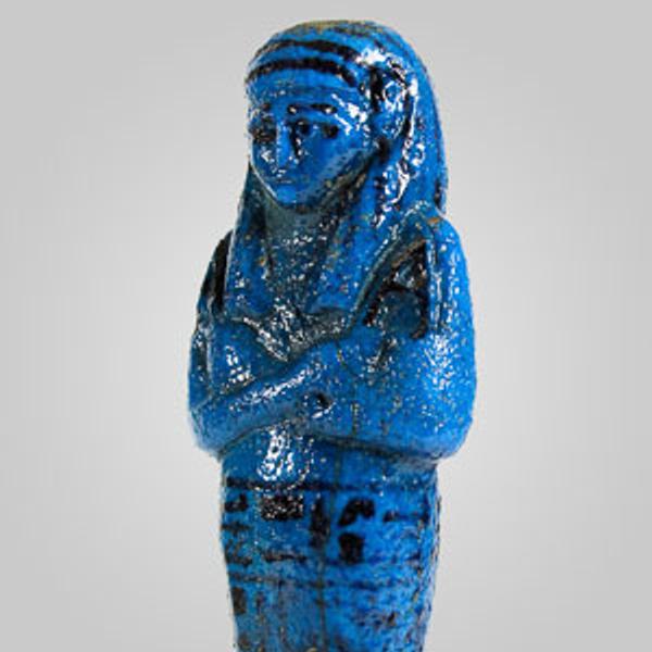 Egyptian Azure-glazed Royal Shabti for the Princess Nesy-Khonsu