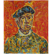 Beauford Delaney (1901–1979), Self-Portrait, 1962, oil on canvas, 25 1/2 x 21 1/4 inches / 64.8 x 54 cm, signed