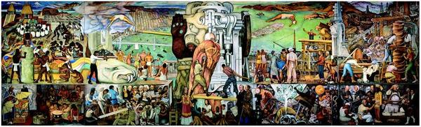 Diego Rivera, The Marriage of the Artistic Expression of the North and of the South on this Continent (Pan American Unity), 1940.  © Banco de Mexico Diego Rivera & Frieda Kahlo Museums Trust, Mexico D.F.  / Artist Rights Society (ARS), New York.  Image: courtesy City College of San Francisco.