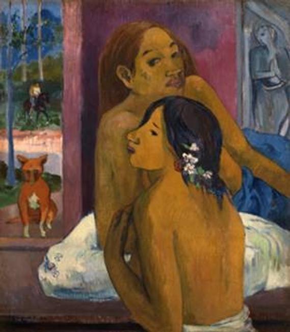 Deux Femmes by Paul Gauguin, 1902, oil on canvas, 74 x 64.5 cm 