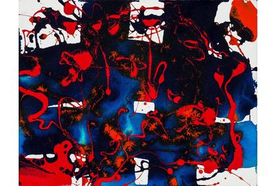 Sam Francis, "Untitled (SFP94-80)", 1994, Acrylic on Canvas, 14 x 18 inches 