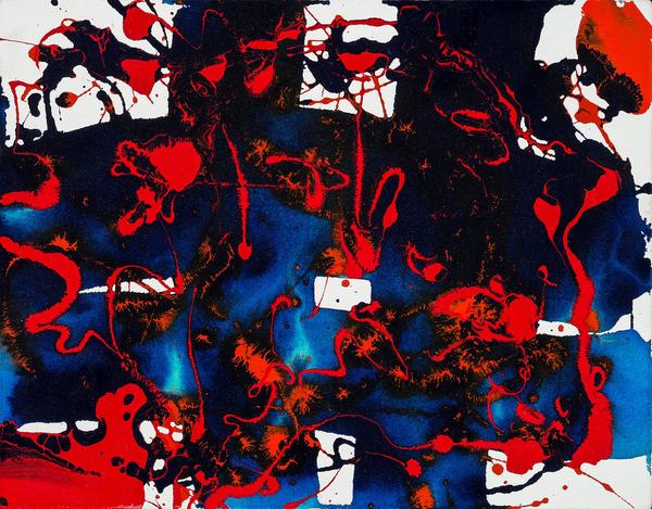 Sam Francis, "Untitled (SFP94-80)", 1994, Acrylic on Canvas, 14 x 18 inches 