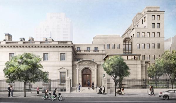 Rendering for the Frick renovation and expansion.