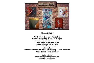 Fusion Art Opens May 4, 2016 in Palm Springs