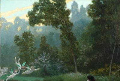 Jéan-Leon Gérôme, Leda and the Swan, Circa 1895