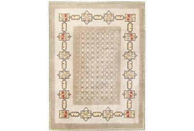 French Art Deco Rug 48257 by Leleu at Nazmiyal Collection