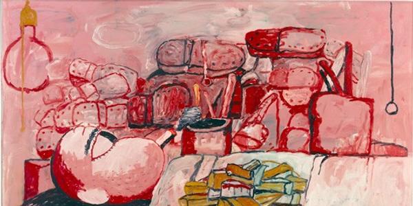 Philip Guston, Painting, Smoking, Eating, 1973, oil on canvas, overall: 196.85 x 262.89 cm (77 1/2 x 103 1/2 in.) Stedelijk Museum, Amsterdam © The Estate of Philip Guston