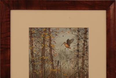 David Hagerbaumer (American 1921 - 2014): Woodcock - Watercolor, 12 x 9 inches/Signed lower right