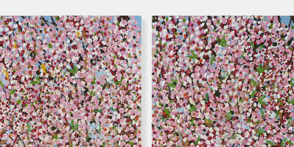 Renewal Blossom, 2018.  © Damien Hirst and Science Ltd.  All rights reserved, DACS 2021.  Picture © Prudence Cuming Associates.