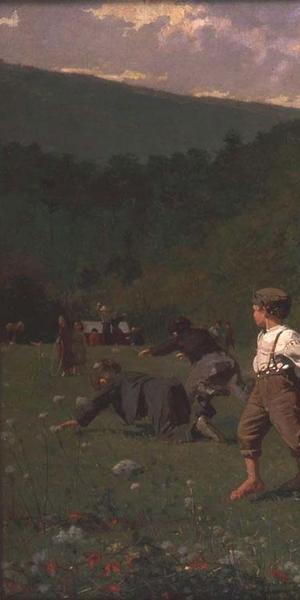 Winslow Homer (1836-1910) Snap The Whip, 1872.  Oil on canvas, 22 x 36 in.