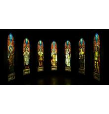 Lot 1 | Tiffany Studios, Angels Representing Seven Churches, A Rare Set of Seven Windows, 1902, $150,000-250,000